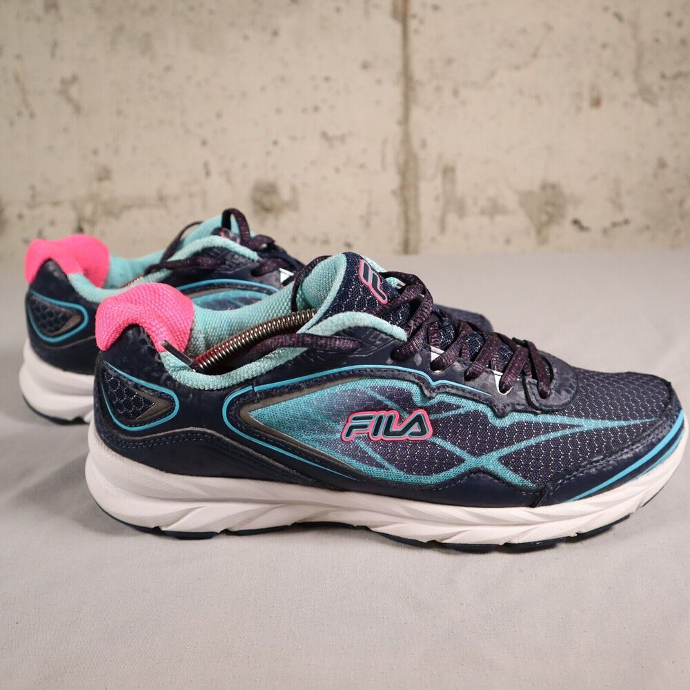 Fila Sneakers Womens Size 10 Blue Pink Running Casual Athletic Tennis Shoes